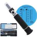 3 in 1 Animal Clinical Refractometer, Urine Specific Gravity Serum Protein Measuring for Veterinary/Pet, No Battery Required Hand Held Cat and Dog Health Index Measuring Instrument