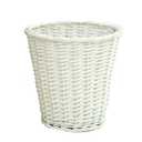 Round Wicker Trash can, Hand-Woven Rattan Waste Basket No Cover Recycling Bin for Bathroom, Bedroom, Kitchen, Living Room, Home and Office (Color : B)