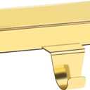 Fowecelt Christmas Stocking Holders Metal Fireplace Stocking Hooks Stocking Holder Base Weighted Stocking Hooks - Floor Mantle Christmas Holiday Party Decorations Golden