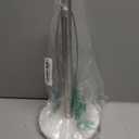 ZUNTO Paper Towel Holder Countertop, Freestanding Paper Towel Holder with Non-Slip Weighted Base for One-Hand Tear, Paper Towel Roll Holder for Kitchen Bathroom, White Marble Base