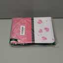 Collectible Trading Card Albums,4 Pocket Card Binder, 400 Double Sided Pocket,PU Premium Zip Trading Card Binder for TCG, MTG,Sports Cards (Pink White)