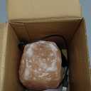 WBM Salt Lamp - USB Himalayan Salt Lamp with Touch Dimmer Control, Natural Pink Crystal, 5-7 lbs, Wooden Base, LED Bulb, Room Decor, Home Decor, Relaxation, Ambiance, Gift