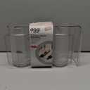 Oggi Bottle Rack for Wine, 6 Bottle Wine Storage - Stackable Wine Rack, Secure Stack Tabs. Water Bottle Storage, Wine Bottle Holder for Kitchen, Cabinet, Fridge - Each Rack Holds 3 Bottles, 2 Pack (4pc. New)