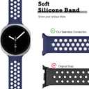 No Gap Sport Band Compatible with Samsung Galaxy Watch 8 Band 40mm 44mm/Galaxy Watch 8 Classic 46mm,Soft Silicone Two-tone Breathable Strap Men Women