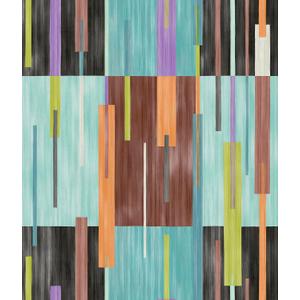 Abstract Grid Black & Blue Peel and Stick Wallpaper by RoomMates, RMWS1246 20.5-in x 18-ft