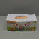 Montessori Baby Toys - Pull String Teether, Stacking Blocks, Sensory Shapes Storage Bin, Infant Bath Time Fun, 4 in 1 Toddlers Toy for Baby Boys Girls