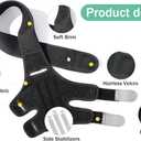 Dog Knee Brace for Torn ACL Hind Leg, Rear Leg Cruciate Ligament Braces for Dogs,Strong Support to Reduce Joint Pain and Muscle Sore, with Side Stabilizers for Back Leg Large