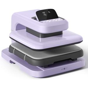 HTVRONT Auto Heat Press 2 - Heat Press Machine for T Shirts with Adjustable Pressure & Higher Heating Height, Heats Up Fast & Evenly Heat Press 15x15 for HTV, Sublimation, Heat Transfer Projects (Lavender Purple)