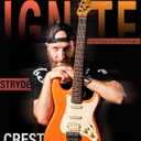 AKLOT Beginner Electric Guitar Kit: 10W Amp, Coil-Split HSS Pickups, Lesson Book, Roasted Maple Neck, Gig Bag, Tuner, Strap, Picks, Stryde Blaze Orange