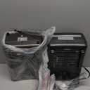 Shinic Space Heater,1500W Milkhouse Heater with Thermostat, Overheat protection, Tip-Over Auto Shut Off, Utility Heater for Garage, Bedroom, Greenhouse (Black)