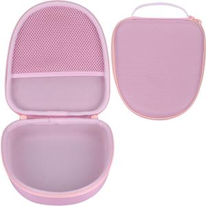 Hard Case Replacement for Anker Soundcore Life Q20 Q30 Q35 Q40 Q45 Q20+ Q20i Hybrid Active Noise Cancelling Headphones (Pink Case)