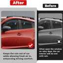 Canvcle Window Visors Rain Guards for 2024 2025 2026 Subaru Crosstrek & Impreza Accessories, Outside-Mount Tape-On Side Window Wind Deflectors Vent Visors Shades Rainproof 4PCS Black