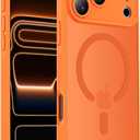 Designed for iPhone 17 Pro Case, Compatible with MagSafe, [Camera Protection] [15FT Military Drop Protection] Shockproof Translucent Matte Anti-Slip Phone Case, 6.3", Cosmic Orange