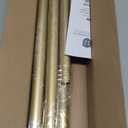 Emlaoe Gold Shower Curtain Rod 34-96 Inches(2.8-8ft) Never Rust Adjustable Shower Rod Spring Tension Non Slip No Drilling Shower Rods for Bathroom Garland Window