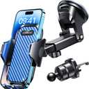 VANMASS Phone Holders for Your Car 2026 Ultimate Phone Mount Military-Grade Windshield Dashboard VentNewest Best Strongest Cell Phone Car Mount for iPhone 16 Pro Max 15 Samsung Android,Blue