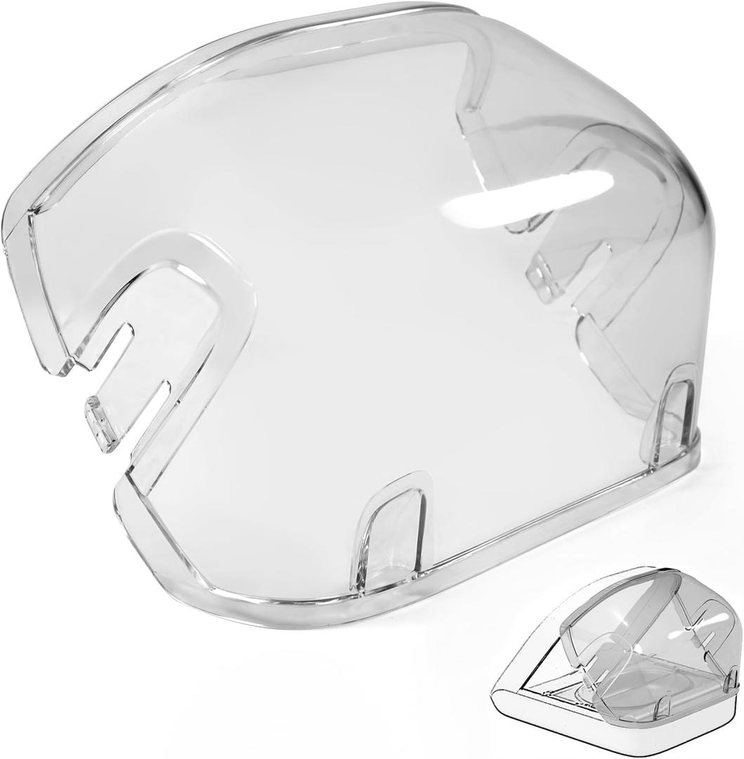 Rear Cover for Automatic Microchip Cat Pet Feeder - Prevents Persistent Pet from Getting Food from The Back of The Feeder (Transparent)