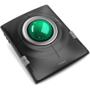 Nulea M512 Wireless Trackball Mouse, Ergonomic 55mm Trackball, Adjustable DPI for Precise Control, Left or Right Hand Compatible, Rechargeable, Multi-Device Bluetooth & 2.4GHz for PC, Laptop Green