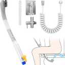 Butt Wiper Tool, 15.7 Inch Comfort Flush Toilet Aid, Hip Flush Aid for People with Disabilities, Elderly, Overweight, Pregnant Women, Easy-to-Use Hip Flush Aid