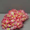 24 Counts Hawaiian Leis Necklace Tropical Flower Lei Floral Luau Party Decorations Hawaiian Flower Luau Necklaces Hula Dance Garland Headbands for Beach Birthday Wedding Party(Pink)