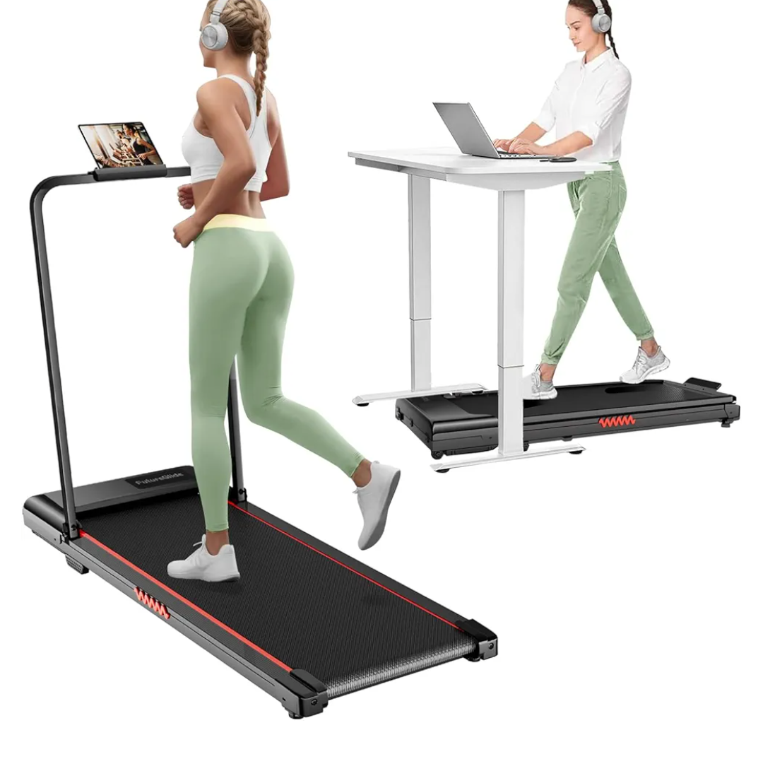 Walking Pad with Handle, 3.0HP Walking pad Treadmill, 3 in 1 Portable Under Desk Treadmill for Home,Treadmil with Handle Bar,Small Treadmills,Foldable Treadmills with Remote Control,LED Display