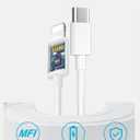 iPhone Charger Cable 2Pack 6.6FT[MFi Certified],USB C to Lightning Cable