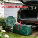 Christmas Tree Storage Bag with Double Zipper- Fits Up to 7.5 ft Holiday Xmas Disassembled Trees  Moisture Proof Protection for Holiday Decor,Green