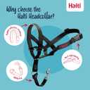 Halti Headcollar - Stop Your Dog Pulling on the Leash. Adjustable, Reflective and Lightweight, with Padded Nose Band. Dog Training Anti-Pull Collar for Dogs (Size 3, Black)