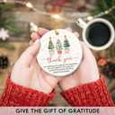 2 x Retirement Gifts for Men and Women - 2025 Thank You Ceramic Ornaments for Christmas Decor, Retirement Party Decorations, Appreciation Gifts, Inspirational Gift for Friends, Teachers, Bosses