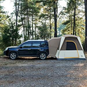 TIMBER RIDGE 5 Person SUV Tent Weather Resistant Portable for Car SUV Van Camping, Includes Rainfly and Storage Bag, 10' W X 8' L X 7.1' H