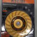 KSEIBI 644052 Super Turbo Diamond Cup Wheel 4-1/2 Inch (115 mm)