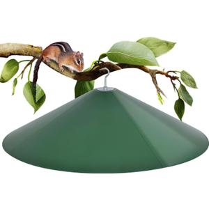 24-inch Large Outdoor Squirrel Baffles for Bird Feeders Pole, Two Way Use, Green Color
