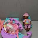 deAO Black Baby Doll Set - Mobile, High Chair, Stroller & Feeding Accessories - 21 Piece Play Set (Doll Included)