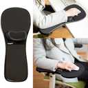 Upgrade Ergonomic Arm Rest Mouse Pads Dual Purpose for Desk and Chairs, Adjustable Armrest Wrist Support Attachment, Gaming Covers for Elbows and Forearms Pressure Relief Office Computer Desk Extender