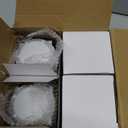 Lichamp LED Camping Lantern, 4 Pack Battery Powered Flashlight for Power Outages, Portable Collapsible Hanging Light Essential for Home, Outdoor, Emergency Lamp Survival Kit Gear for Hurricane, B4LW (White (Glow-in-the-Dark))