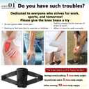 Knee Brace for Women & Men, Knee Brace for Knee Pain, Meniscus Tear, Adjustable Knee Support with Side Spring Stabilizers for Meniscus Tear, Arthritis, Patella Stability, Knee Pain Relief(Medium)