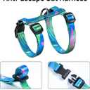 Cat Harness and Leash Set - Escape Proof Adjustable Cat Harness, Comfortable Soft Lightweight, Use Safe & Easy, Walking Travel Kitten Harness for Small Medium Large Cats (Hawaii Green)