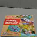 SYNCFUN 4-in-1 Dinosaur Wooden Puzzles Glow in The Dark, 24 & 35 PCS Montessori Puzzles Board Toys for Preschool Educational Toddlers for Kids Ages 3-5 Birthday Valentine Easter Gifts