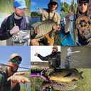 8 Fans Fly Fishing Rod and Reel Combos with 4-Sections Portable Fly Rod and CNC-machined Aluminum Alloy Fly Reel,Fly Fishing Complete Starter Package, 9ft 3/4wt