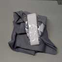 OutdoorLines Blackout French Door Curtains, Privacy Thermal Insulated Tie up Glass Shades, Easy to Install Tricia Window Drapes, Front Door Curtain, W26 x L40 inch, Grey, 1 Panel