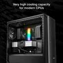 be quiet! Pure Rock 3 Black CPU Air Cooler | 4 High Performance 6mm Heat Pipes with HDT Technology | 120mm PWM Fan | AMD:AM4 AM5/Intel LGA 1700/1150/1151/1200 | Black | BK039