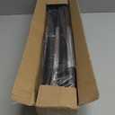 Thestoa Shower Curtain Rod Adjustable 43-78 inch, 1"Diameter Spring Tension Curtain Rod No Drill, Anti-Rust Non-Slip Shower Rod, Black Shower Curtain Rod for Bathroom Tension