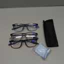 6 Pack Reading Glasses for Men Sports Style Blue Light Blocking Readers with Spring Hinge Women Eyeglasses (Red & Blue & Black)