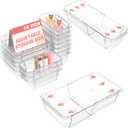 15 Pcs Extendable Clear Drawer Organizer, All Adjustable Vanity Storage Box, 2-Size Desk Drawer Organizer, Acrylic Storage Bins for Makeup, Cosmetic, Bedroom Dressers Tool Organizer for Gadgets (5 Pcs Large + 10 Pcs Medium)