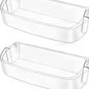 [2 PACK]UPGRADED WRS588FIHZ00 WRS571CIDM02 WRS571CIHZ01 WRS571CIHV04 WRS588FIHV00 Refrigerator Door Bin Compatible With WPW10710203 Whirlpool Refrigerator Door Shelf W10710203 Kenmore Fridge Shelves