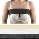 3 PCS Breast Augmentation Post Op Bra Band, Breast Implant Stabilizer Band Breast Implants Post Surgery Supplies, Adjustable Chest Compression Wrap for Breast Augmentation Reduction, No-Bounce