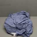 Sheet Set Queen Size 4pcs Cotton Grayish Blue Easy-Fit 16 Inch Deep Pocket 100% Washed Cotton Soft Breathable (1 Fitted Sheet, 1 Flat Sheet, 2 Pillowcases)