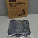 Muezna Men's Non-Slip Yoga Socks, Anti-Skid Pilates, Barre, Bikram Fitness Hospital Slipper Socks with Grips, Size: 9-11