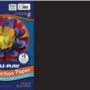 Pacon Tru-Ray 12-inch x 18-inch Construction Paper, Black, 50 Sheets (P103061) (12" x 18")