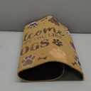 Welcome Hope You Like Dogs Door Mat, Cute Dog Paws Print Artificial Coir Front Door Mat Indoor Outdoor Entrance, Funny Dog Paw Welcome Doormat Rug for Porch Entryway Patio Decor, 17X30 Inch