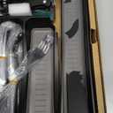 49-Piece Black Silverware Set with Drawer Organizer, Stainless Steel Cutlery for 8 with Matte Steak Knives, Forks, Spoons - Dishwasher Safe (49PCS Black with Organizer)